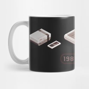 NES SNES N64 Consoles Sepia 1985-1996 Mug